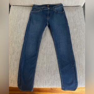 Lee skinny jeans in medium/dark wash, W30 L30
